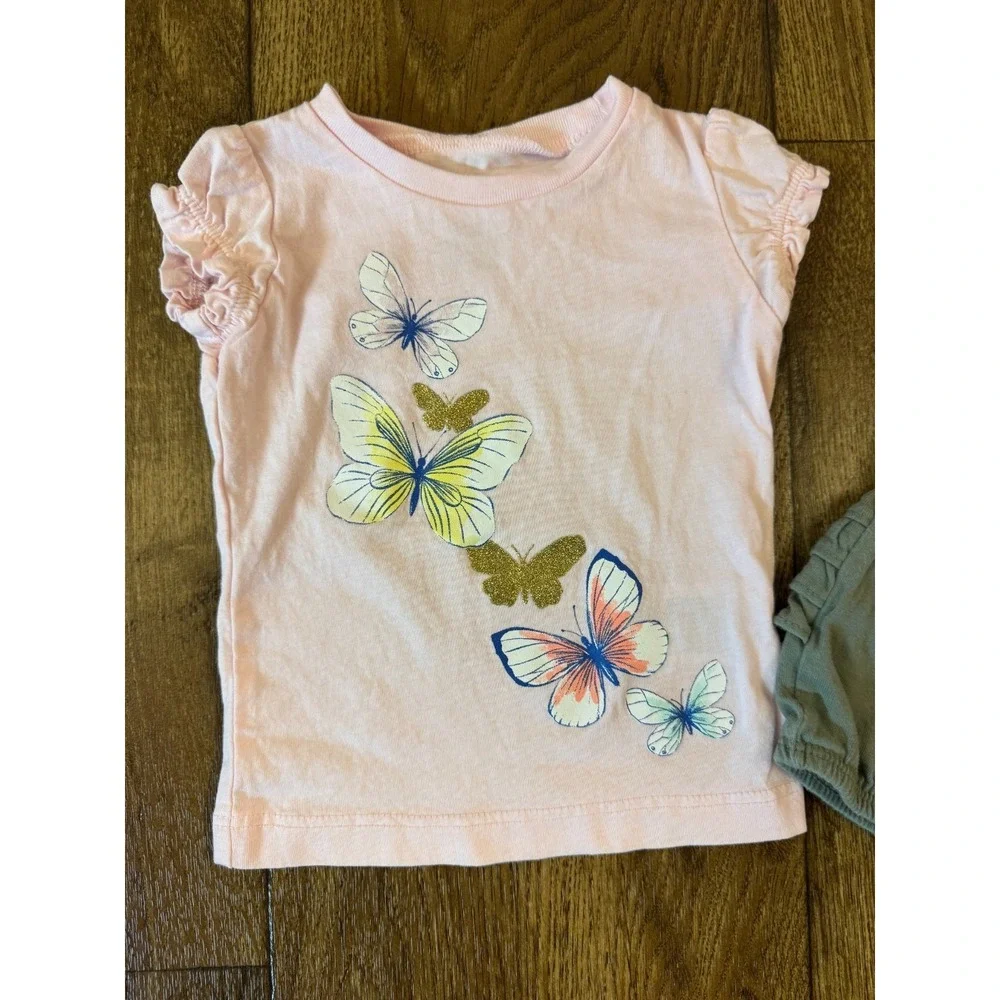 Baby Girl Clothes 6 Months Outfits Shorts Skirt Shirts Summer Butterflies Cute